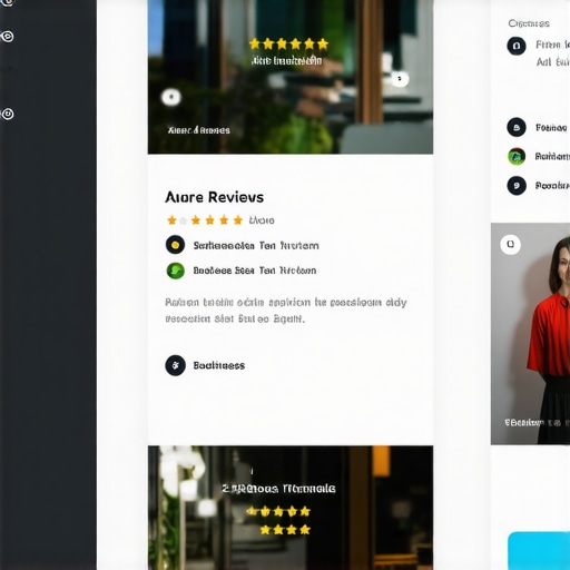 Google My Business dashboard with insights and reviews