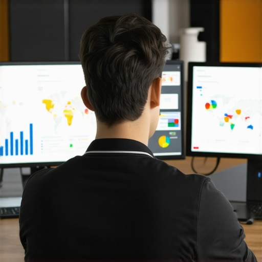 Person reviewing local SEO data charts on a computer