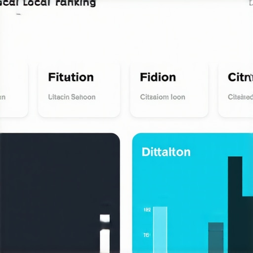 Local SEO tools dashboard Screenshot of local SEO software displaying rankings and citations