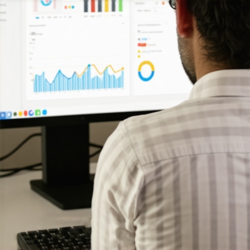 A person reviewing local SEO performance on a computer