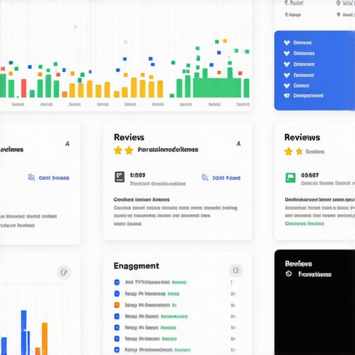 Google My Business Dashboard Insights Dashboard snapshot displaying recent reviews and user engagement data.
