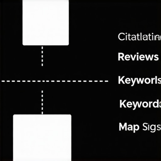 Local SEO Audit Checklist Checklist showing key areas for improving local SEO, including citations, reviews, and keywords.