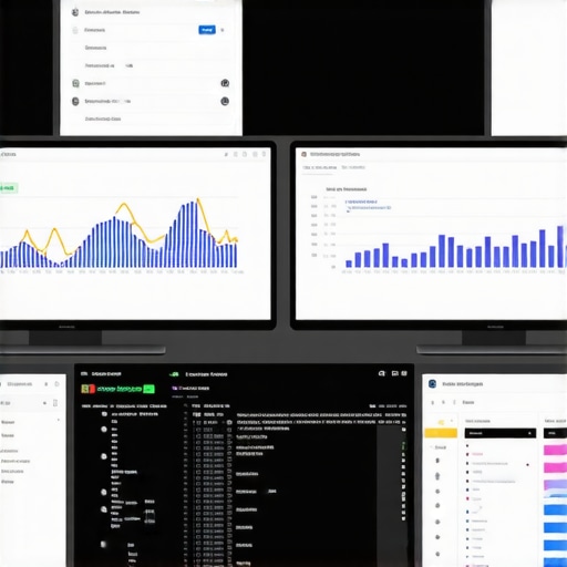 SEO Dashboard Workspace Screenshot of SEO tools and analytics dashboards for local SEO performance management.