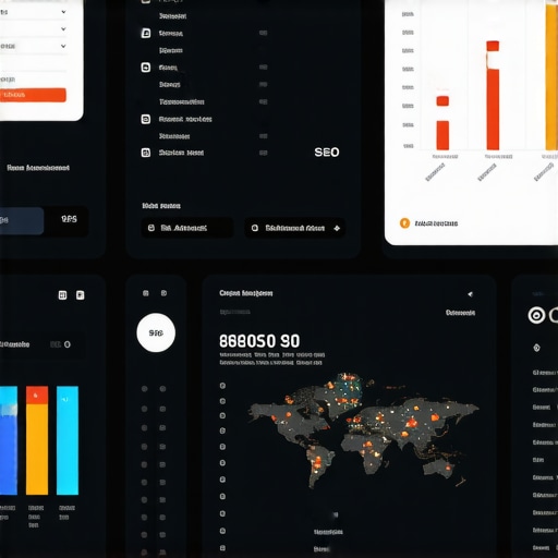 Close-up of a digital SEO analytics dashboard showing map pack performance and real-time data analysis.
