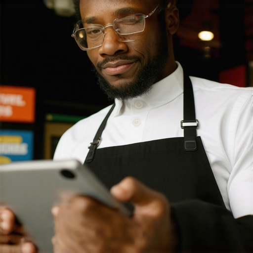 Business owner engaging with customers online through reviews and responses.