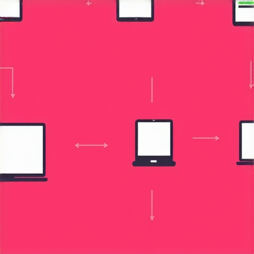 A flowchart illustrating how data syncs across devices for local SEO success