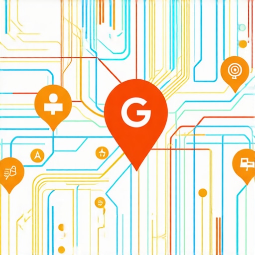 Visual diagram of Google Maps ranking factors highlighting behavioral and interaction metrics.