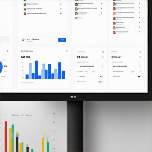 Person analyzing local SEO analytics on a computer screen with various SEO tools open.