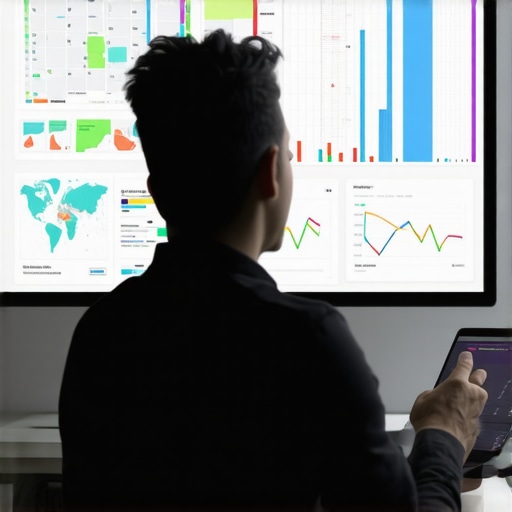 Person reviewing Google Maps and local SEO analytics on a computer screen.